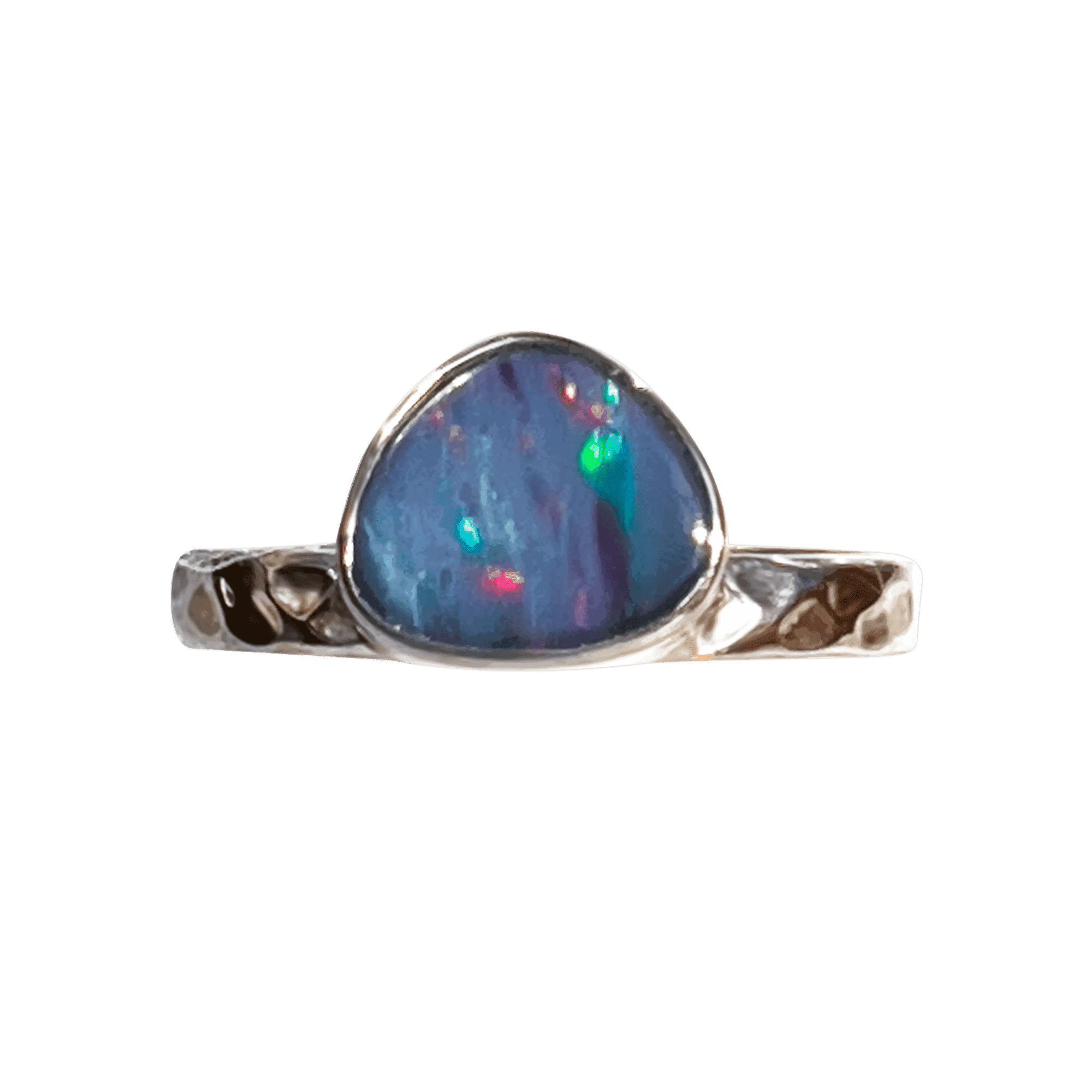 handmade symbolic spiritual jewellery sustainable fashion one of the kind crystal opal ring
