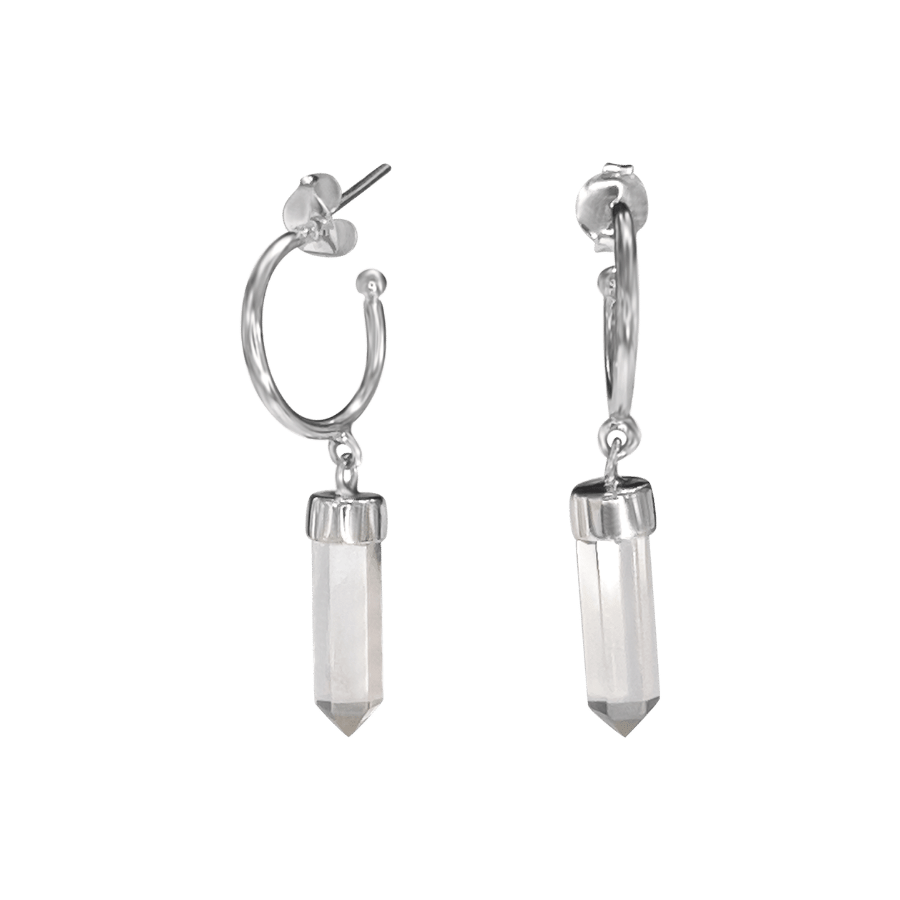 neila nilow handmade symbolic spiritual jewellery sustainable fashion one of the kind crystalearrings sterling silver