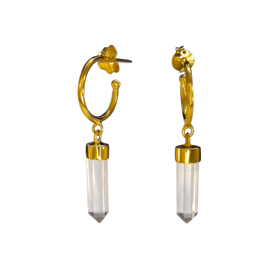neila nilow handmade symbolic spiritual jewellery sustainable fashion one of the kind crystal earrings