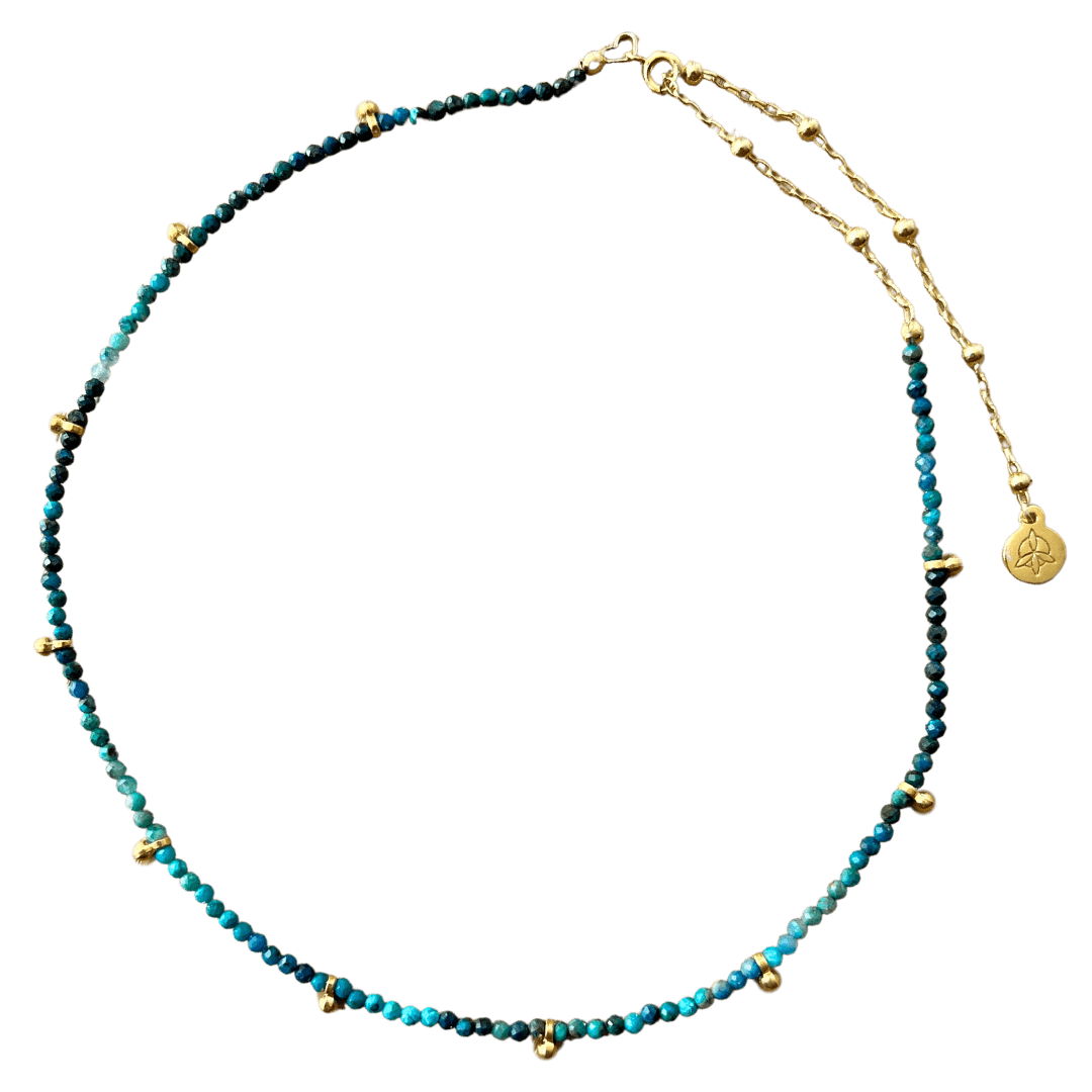 chrysocolla necklace yoga jewelry