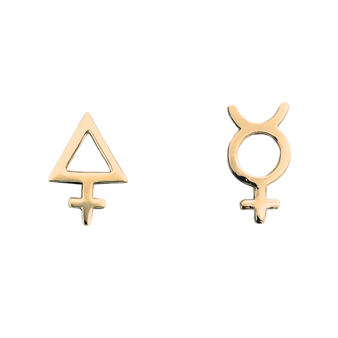 alchemy symbol jewelry earrings spirit soul neila nilow