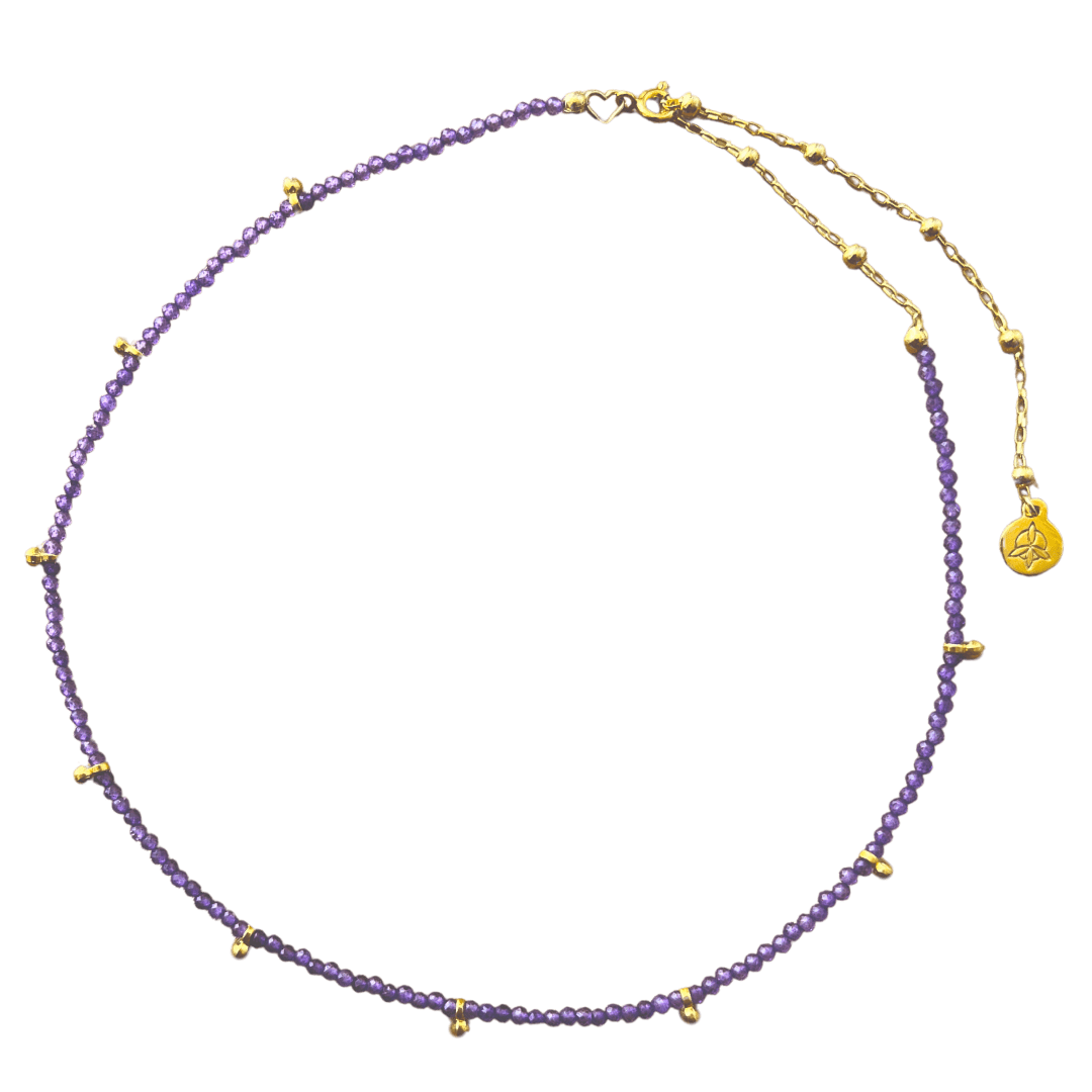 amethyst necklace choker